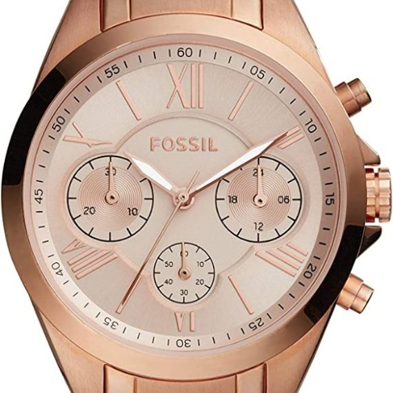 Fossil Women's BQ3036 Justine Analog Display Quartz Rose Gold Watch