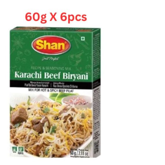 Shan Karachi Beef Biryani Masala - 60 g x 6