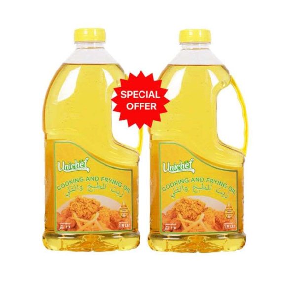 Unichef Cooking & Frying Oil 1.5 ltr x 2 Promo pack