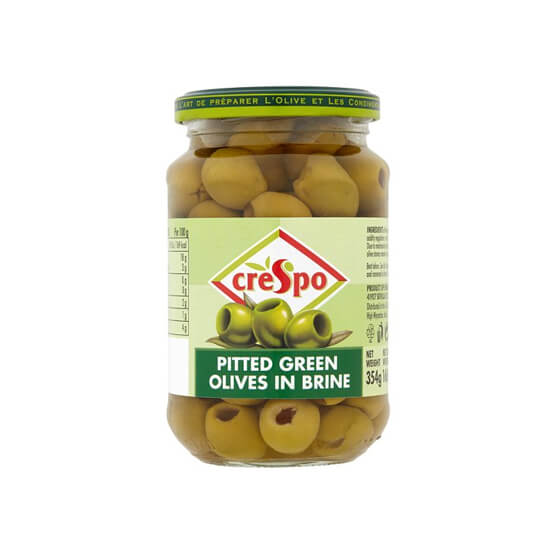 Crespo Pitted Green Olives 333GM