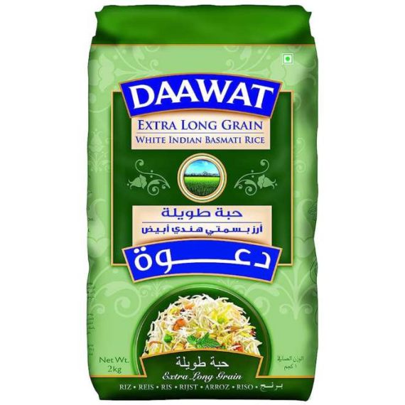 Daawat Indian Basmati Rice 2KG