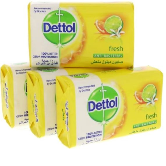 Dettol Soap Anti Bacterial Fresh 4X165gm