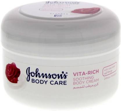 Johnson & Johnson Adult Body Cream Soothing Rose 200Gm