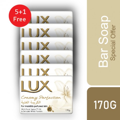 Lux Bar Soap Creamy Perfection 6x170Gm