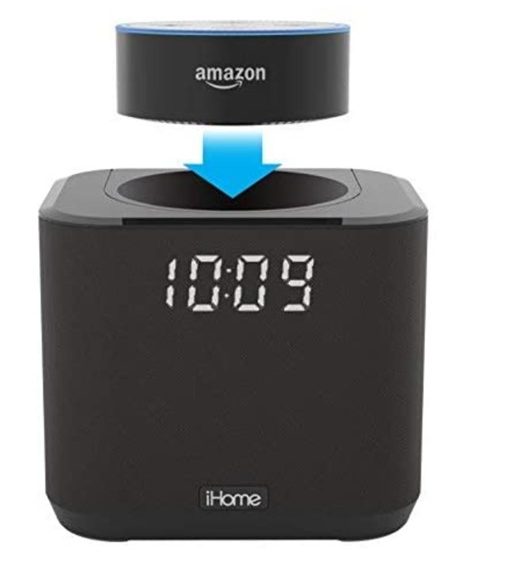 iHome Docking Bedside and Home Office Amazon Echo Dot Speaker System